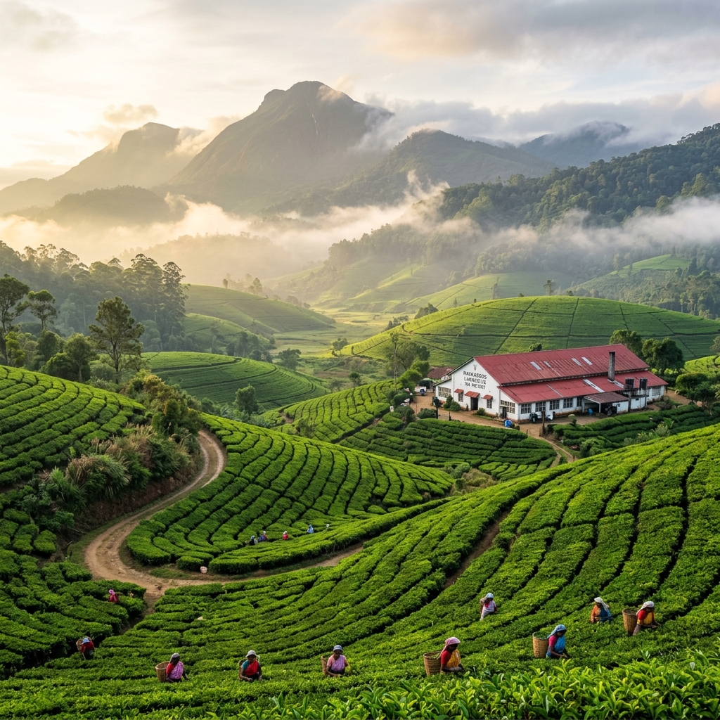Nuwara Eliya tea estate