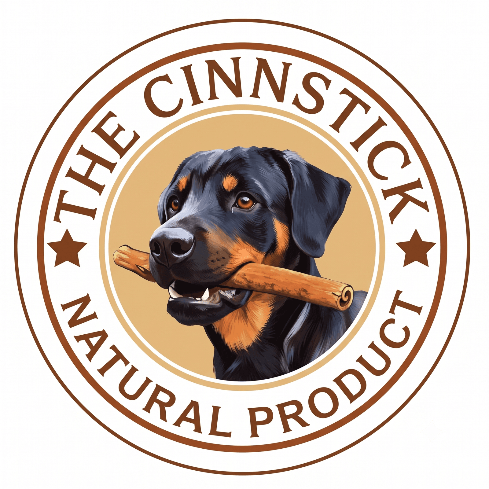 Cinnstick Dog Logo